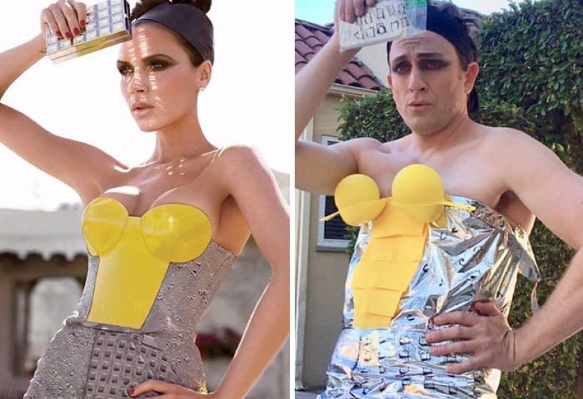 Estrella de Pasta y papel de aluminio: Talentoso comediante se burla de las celebridades