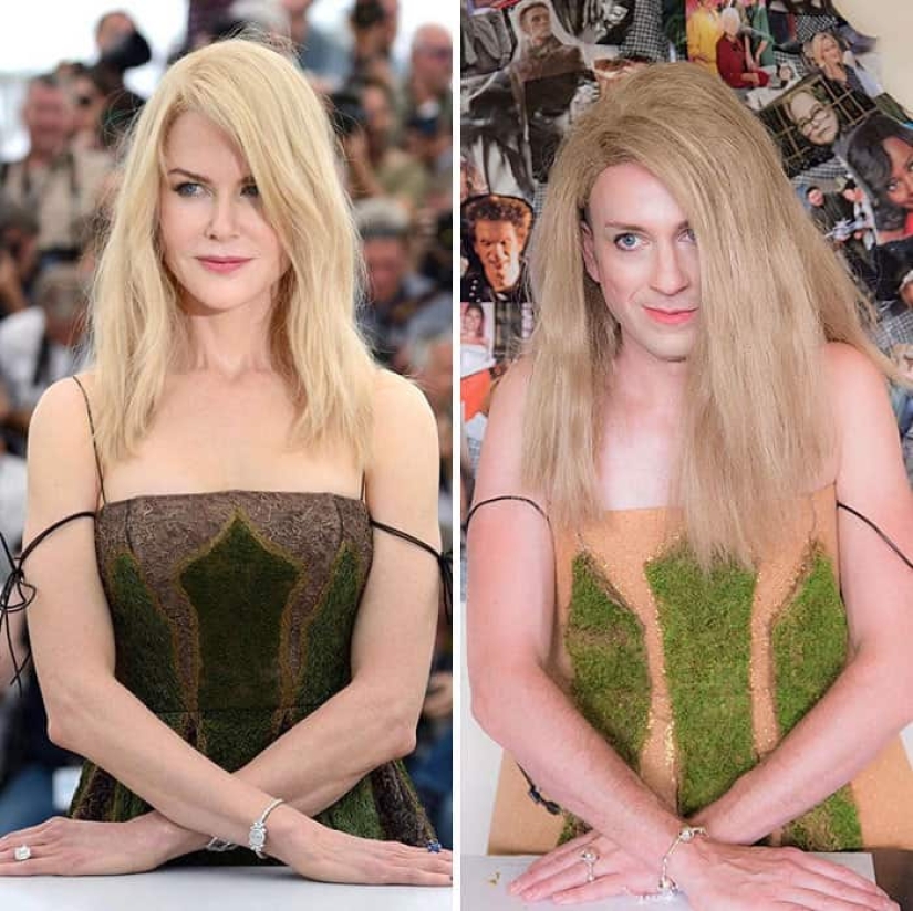 Estrella de Pasta y papel de aluminio: Talentoso comediante se burla de las celebridades
