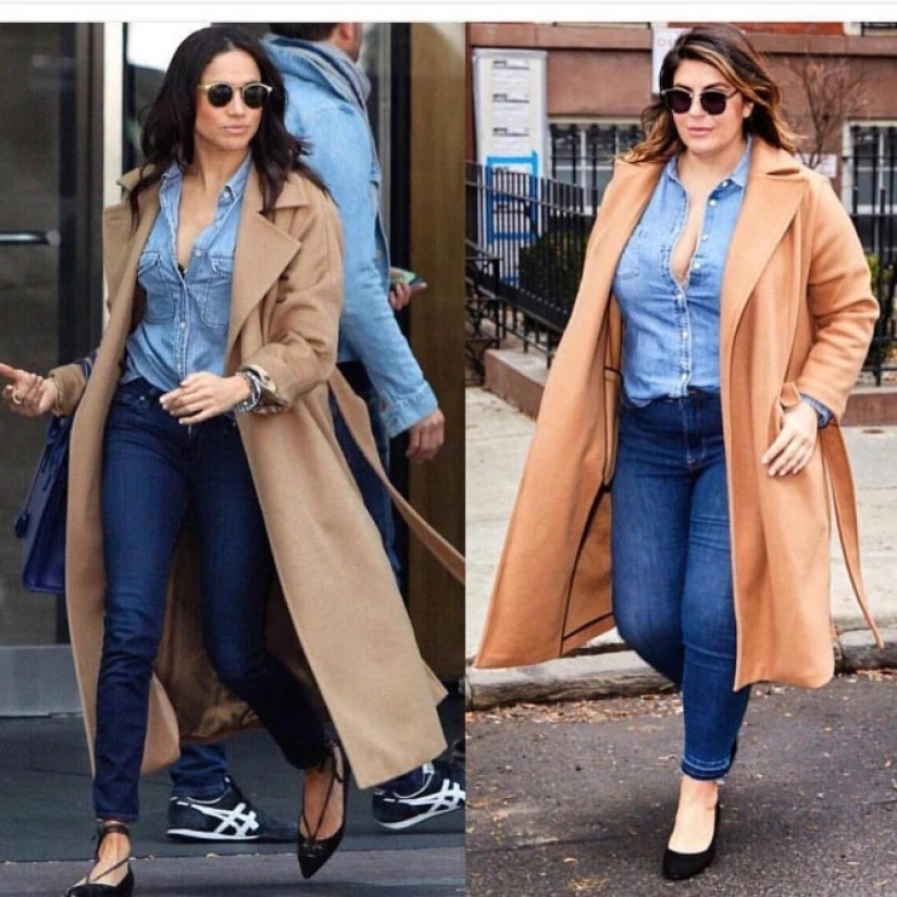 Everyone deserves to be a princess: a fat blogger recreates the images of Meghan Markle and it suits her