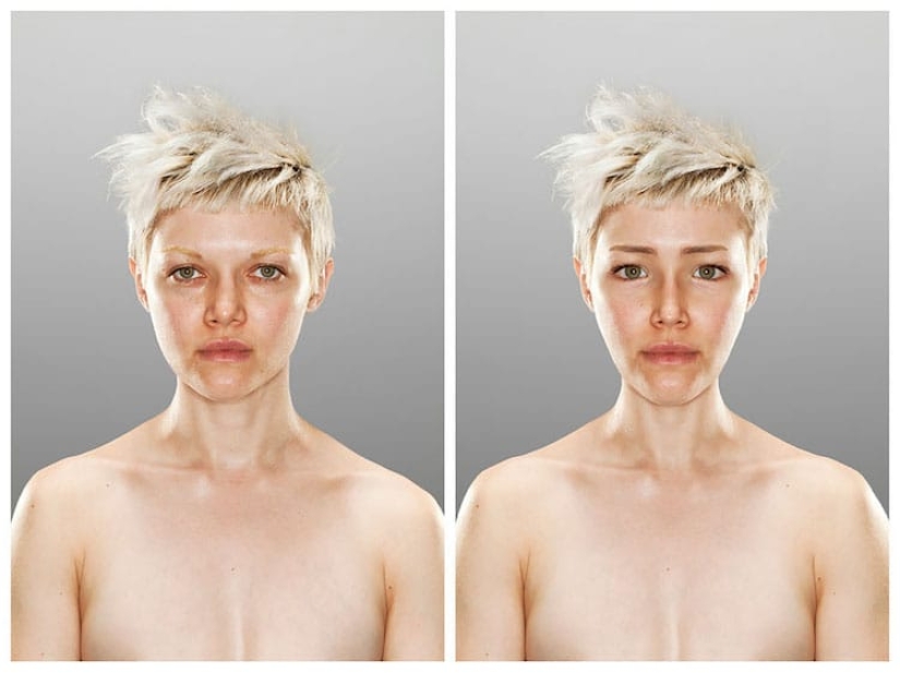 Expectations and reality: the photographer showed how the image in our head differs from what we see in the mirror Expectations and reality: the photographer showed how the image in our head differs from what we see in the mirror