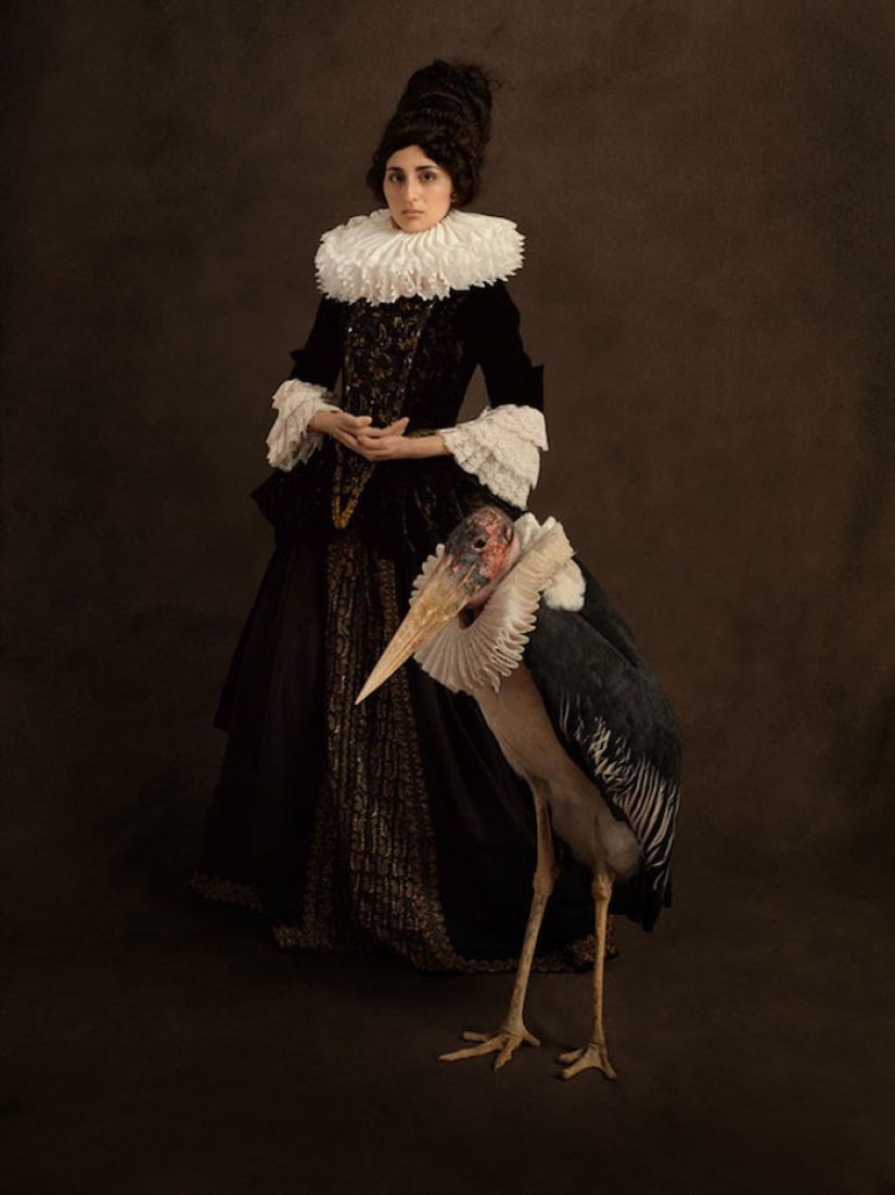 Exquisite photo portraits of gorgeous women made in the spirit of Flemish painting