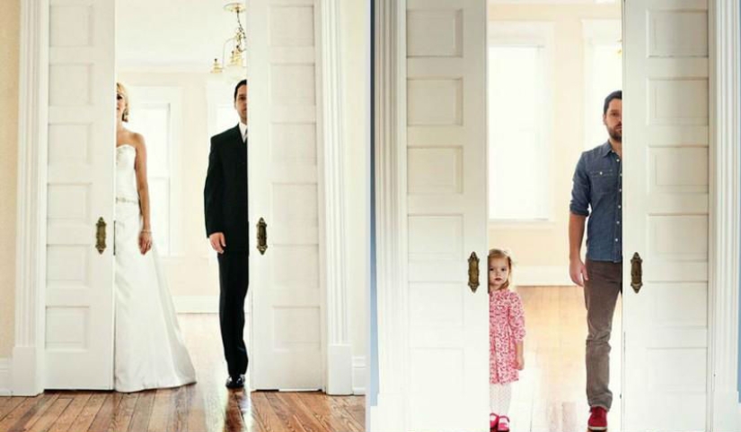 Father and daughter recreated wedding photos to say goodbye to wife and mother