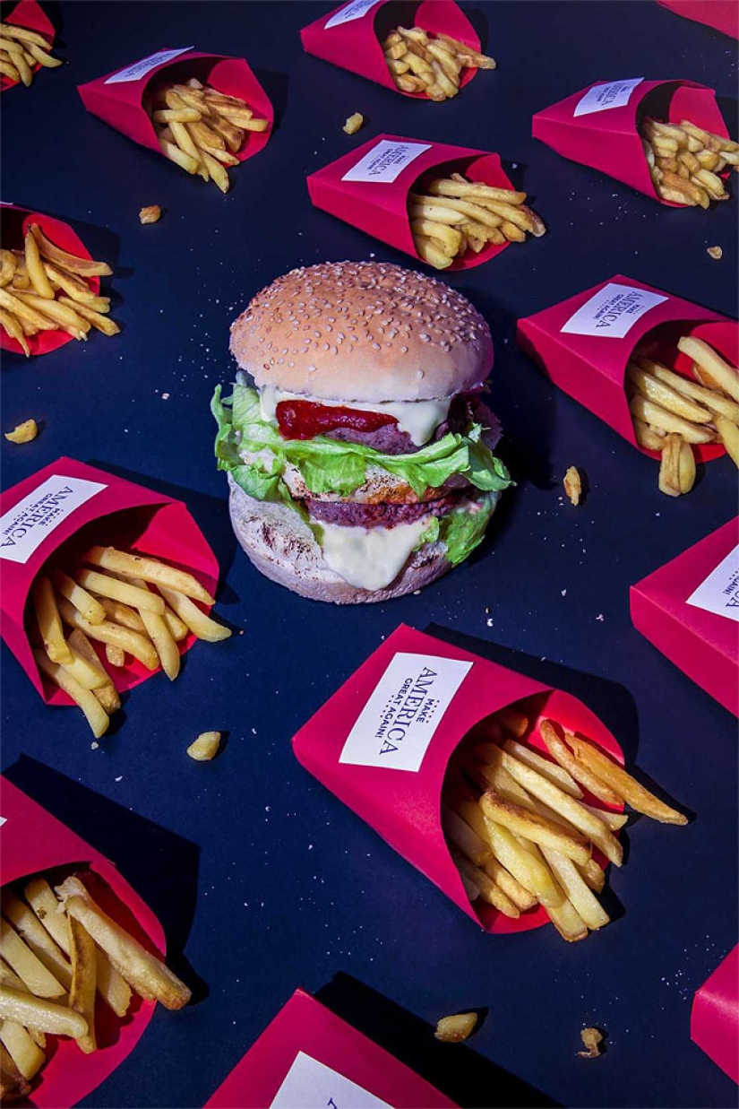 Favorite food of Donald Trump and other powerful people in Dan Bannino's photo project