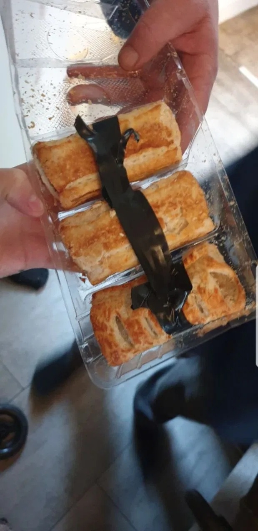 Fed up: a woman taped all the goodies in the house with duct tape so that her husband wouldn't eat them