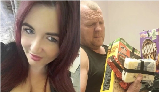 Fed up: a woman taped all the goodies in the house with duct tape so that her husband wouldn't eat them