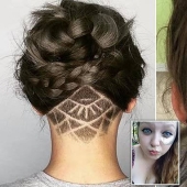 Find a million differences: a British woman decided to make a stylish haircut, and eventually got a doodle on the back of her head