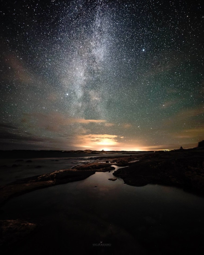 Finn wanders alone under the stars and makes fascinating shots