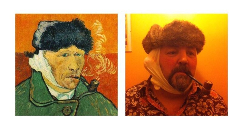 Flash mob in quarantine: Twitter users "repeat" works of art