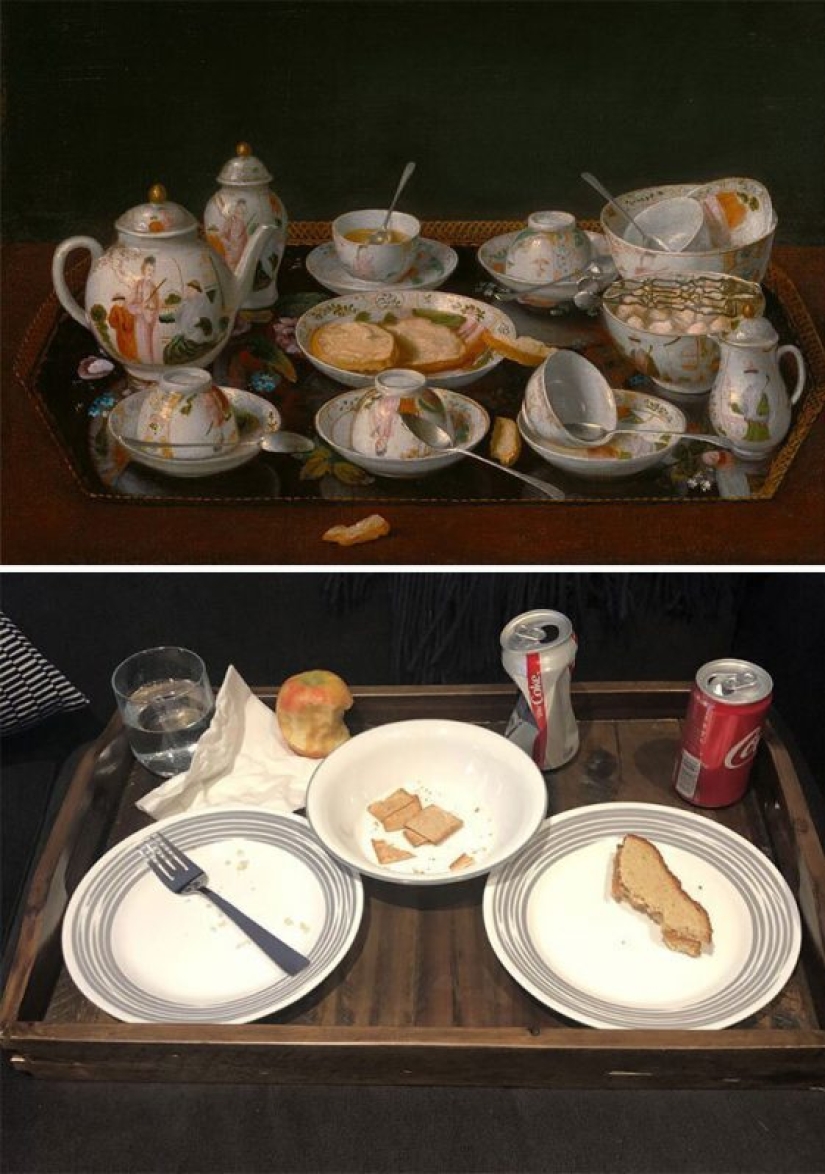 Flash mob in quarantine: Twitter users "repeat" works of art