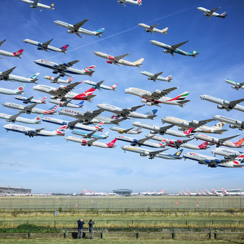 Flocks of iron birds: what traffic flows look like at airports around the world Flocks of iron birds: what traffic flows look like at airports around the world