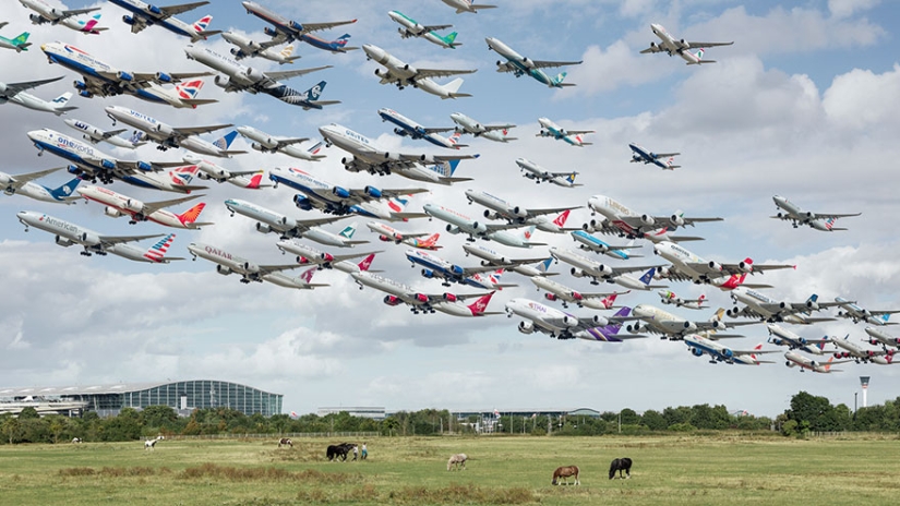 Flocks of iron birds: what traffic flows look like at airports around the world Flocks of iron birds: what traffic flows look like at airports around the world