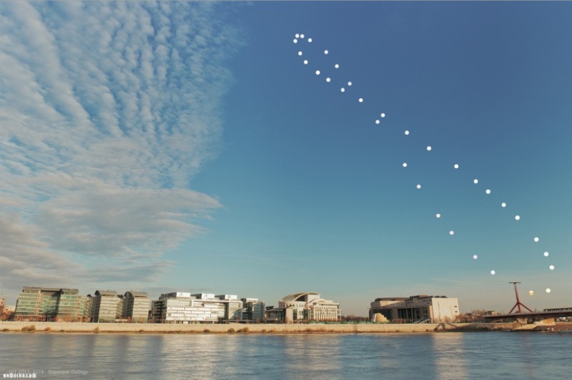 For a year, the sun in the sky writes out an eight