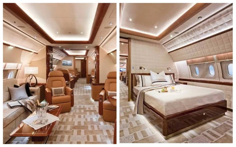 For high-flying birds: what the new luxury private jet for 17 passengers looks like from the inside