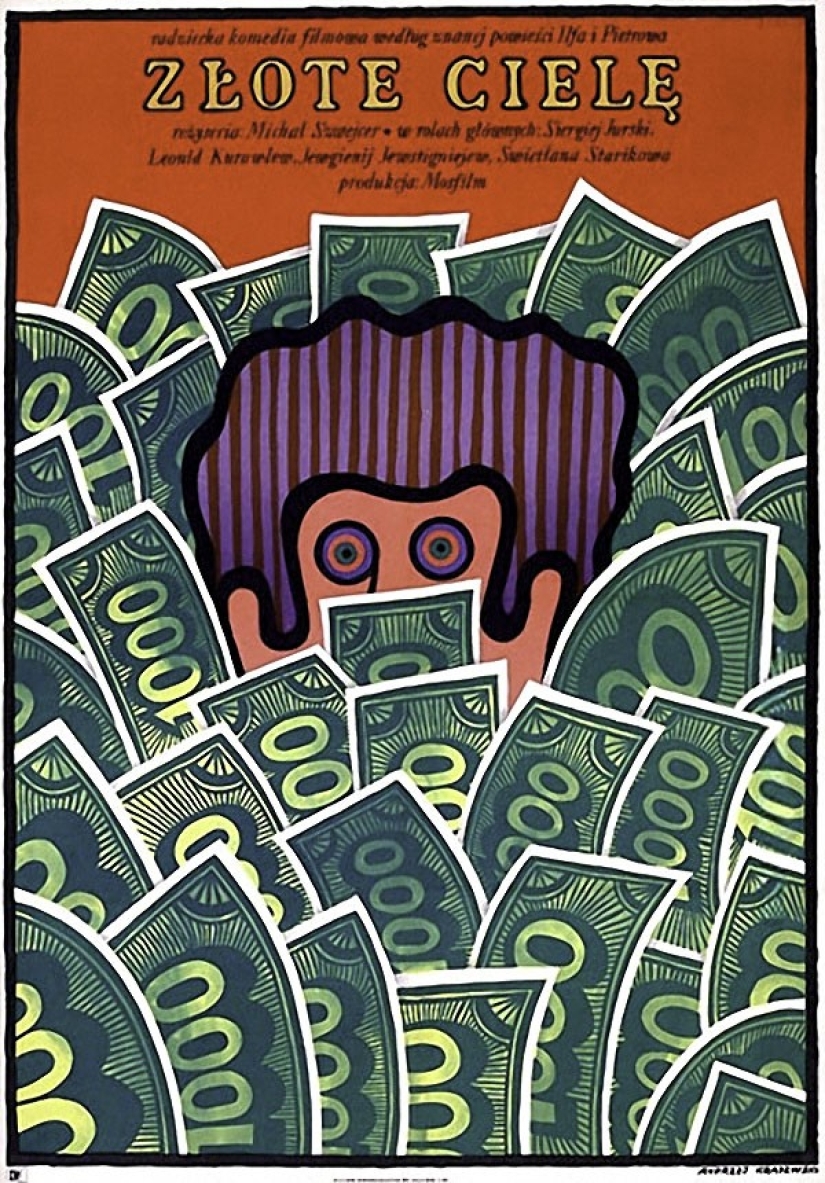 Foreign posters for Soviet films, balancing on the verge of genius and madness