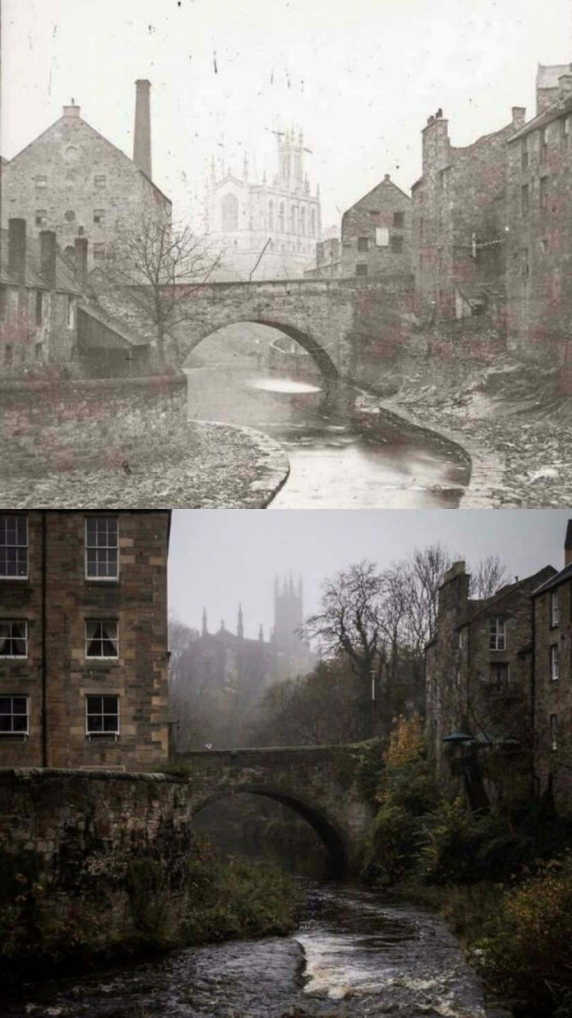"Fotos antiguas en la vida real": 14 fotos que muestran cómo el tiempo afecta todo