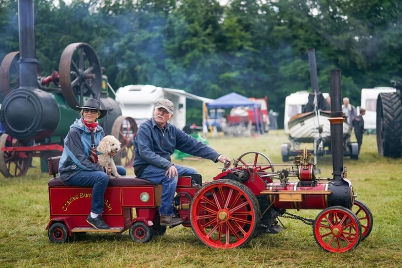 Fotos de la semana: Oil Wrestling, Flaming Bull, Gorgosaurus Sale
