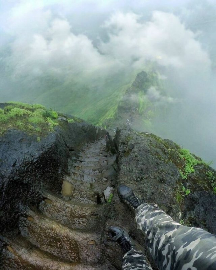 Frightening photos of great heights