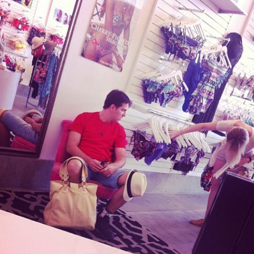Funny shots from Instagram "Men in stores"