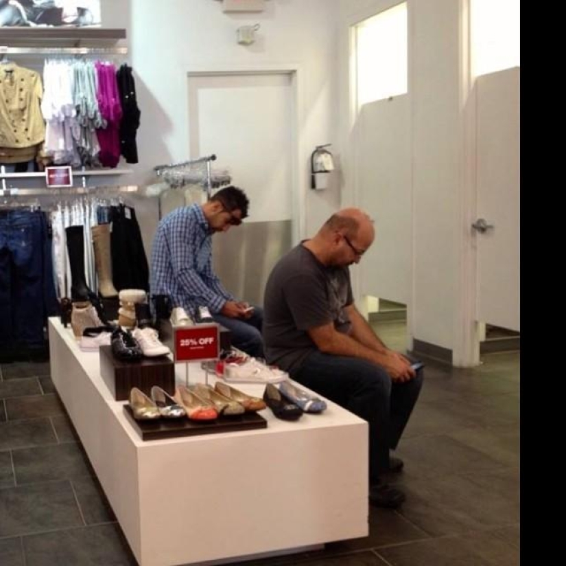 Funny shots from Instagram "Men in stores"