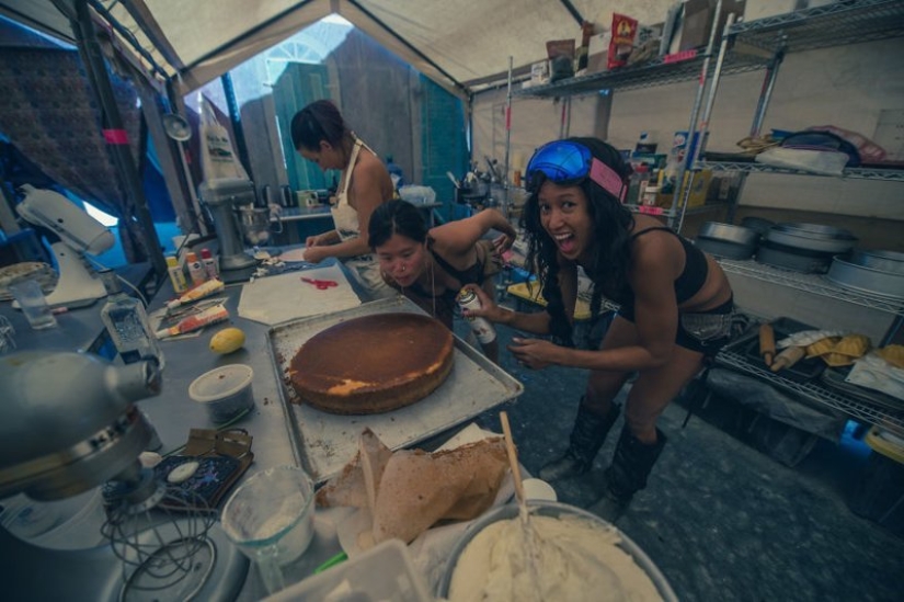 Futuristic wedding at Burning Man Festival