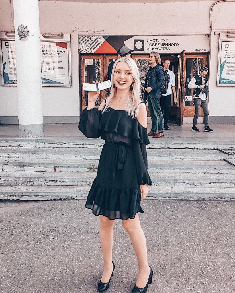 Girls-students: a selection of photos of charming freshmen of 2019