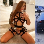 Glamorous model earned a luxury Lamborghini by selling her nude photos Glamorous model earned a luxury Lamborghini by selling her nude photos