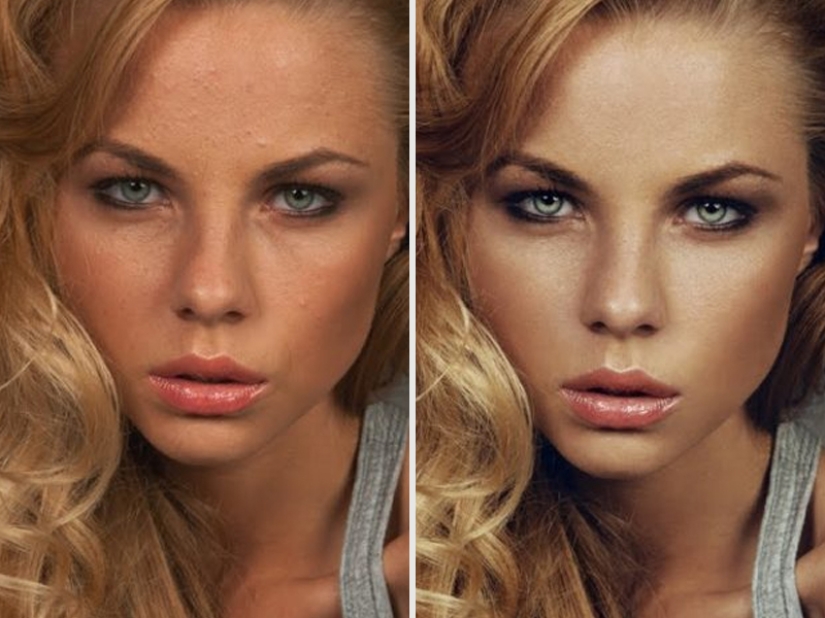 Gloss models BEFORE and AFTER photoshop: 10 photos Gloss models BEFORE and AFTER photoshop: 10 photos