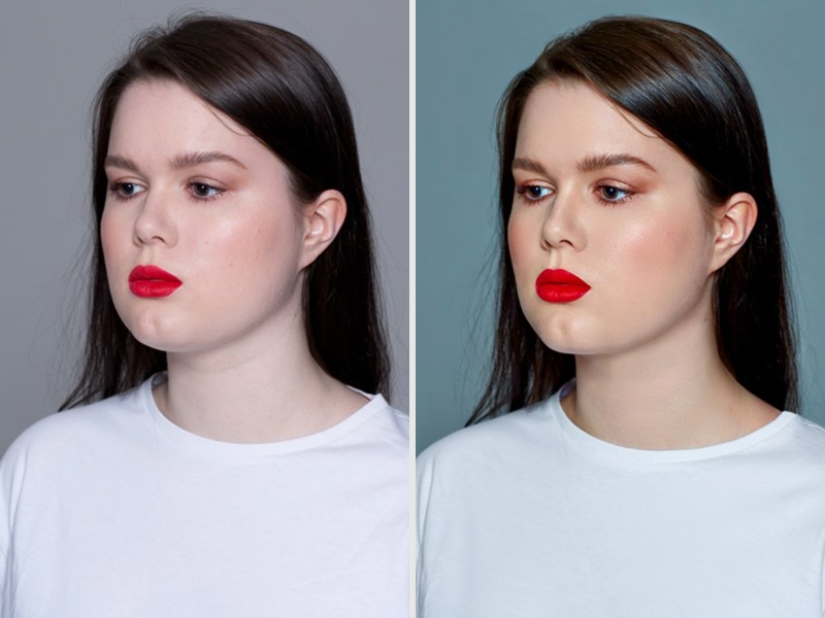 Gloss models BEFORE and AFTER photoshop: 10 photos Gloss models BEFORE and AFTER photoshop: 10 photos