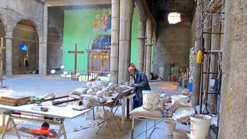 God help you: A 91-year-old monk has been building a grand cathedral on his own for half a century