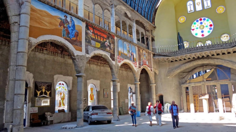 God help you: A 91-year-old monk has been building a grand cathedral on his own for half a century