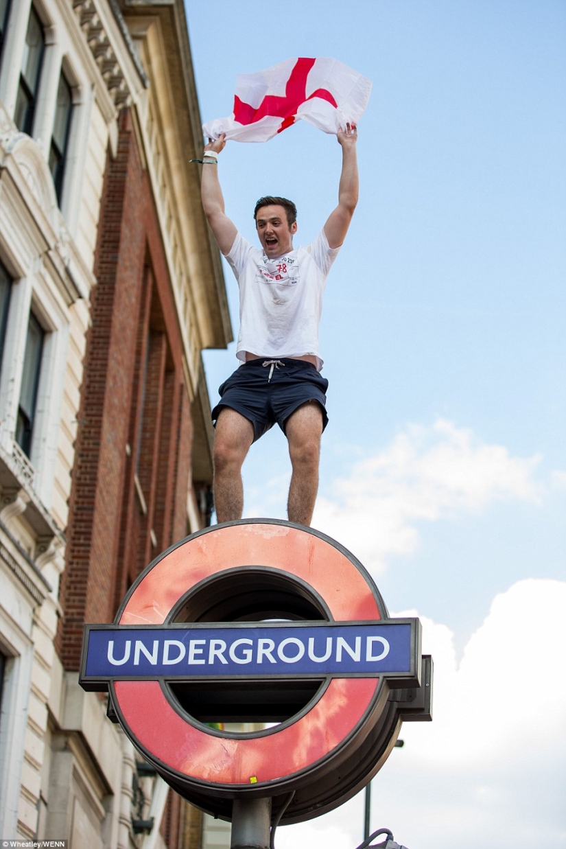 Gracias a Dios, no en Nikolskaya: cómo los fanáticos ingleses celebraron la victoria de su selección