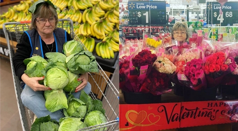 Granny prankster became famous by posing for a Walmart supermarket ad