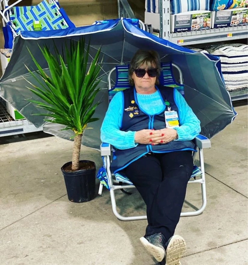 Granny prankster became famous by posing for a Walmart supermarket ad Granny prankster became famous by posing for a Walmart supermarket ad