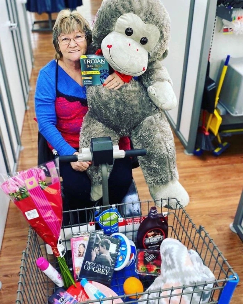 Granny prankster became famous by posing for a Walmart supermarket ad Granny prankster became famous by posing for a Walmart supermarket ad