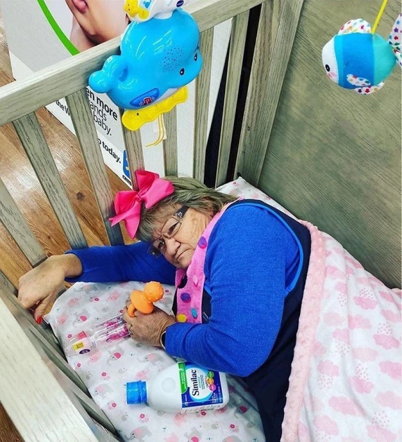 Granny prankster became famous by posing for a Walmart supermarket ad Granny prankster became famous by posing for a Walmart supermarket ad