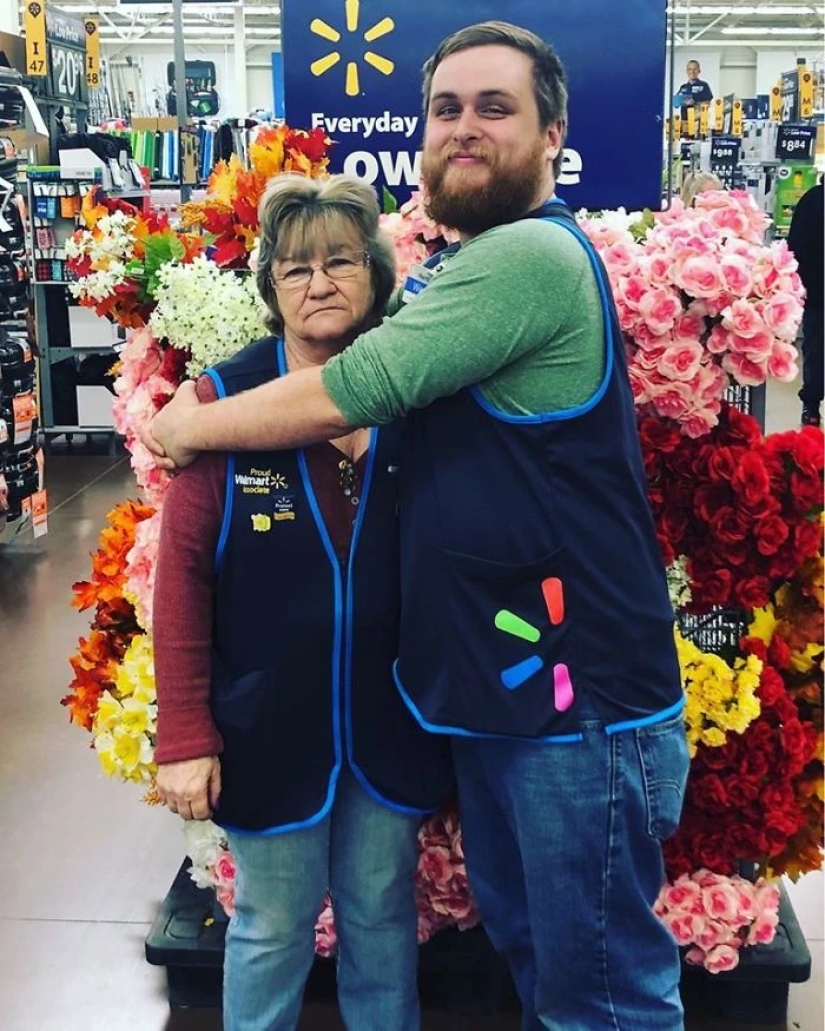 Granny prankster became famous by posing for a Walmart supermarket ad Granny prankster became famous by posing for a Walmart supermarket ad