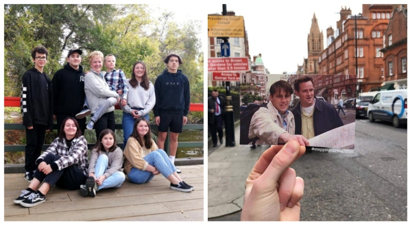 Greetings from the past: people have recreated their old photos Greetings from the past: people have recreated their old photos