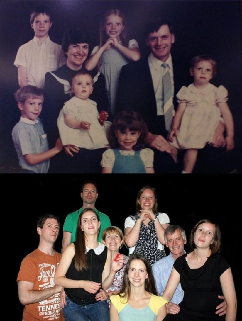 Greetings from the past: people have recreated their old photos Greetings from the past: people have recreated their old photos
