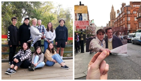 Greetings from the past: people have recreated their old photos Greetings from the past: people have recreated their old photos