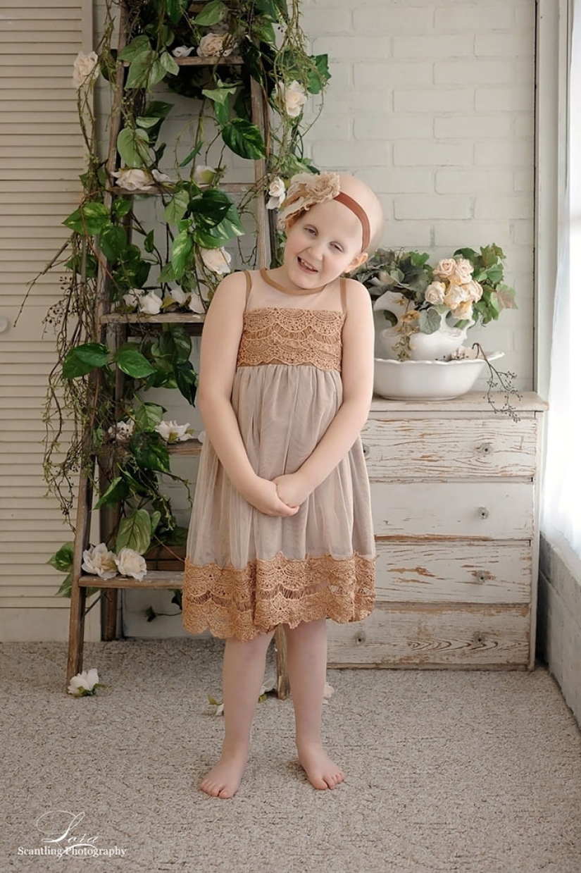 Habiendo derrotado al cáncer, las chicas repitieron la sesión de fotos tomada al comienzo del viaje