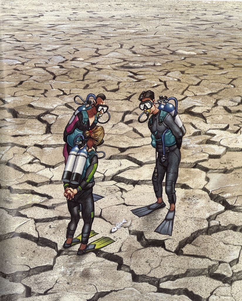 Hacia dónde va nuestro mundo: el dibujante Gerhard Haderer expone los problemas de la sociedad moderna en ilustraciones demasiado honestas Hacia dónde va nuestro mundo: el dibujante Gerhard Haderer expone los problemas de la sociedad moderna en ilustraciones demasiado honestas