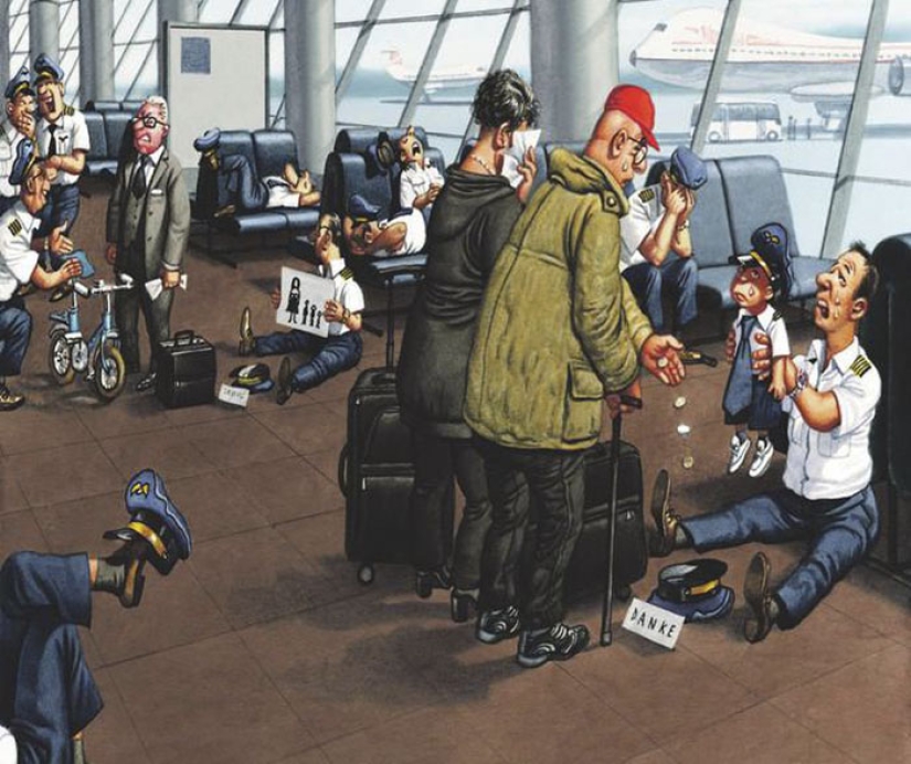 Hacia dónde va nuestro mundo: el dibujante Gerhard Haderer expone los problemas de la sociedad moderna en ilustraciones demasiado honestas Hacia dónde va nuestro mundo: el dibujante Gerhard Haderer expone los problemas de la sociedad moderna en ilustraciones demasiado honestas