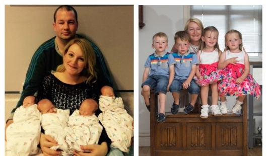 Happiness multiplied by 4 and worries divided by 2: the mathematics of raising wonderful quadruplets