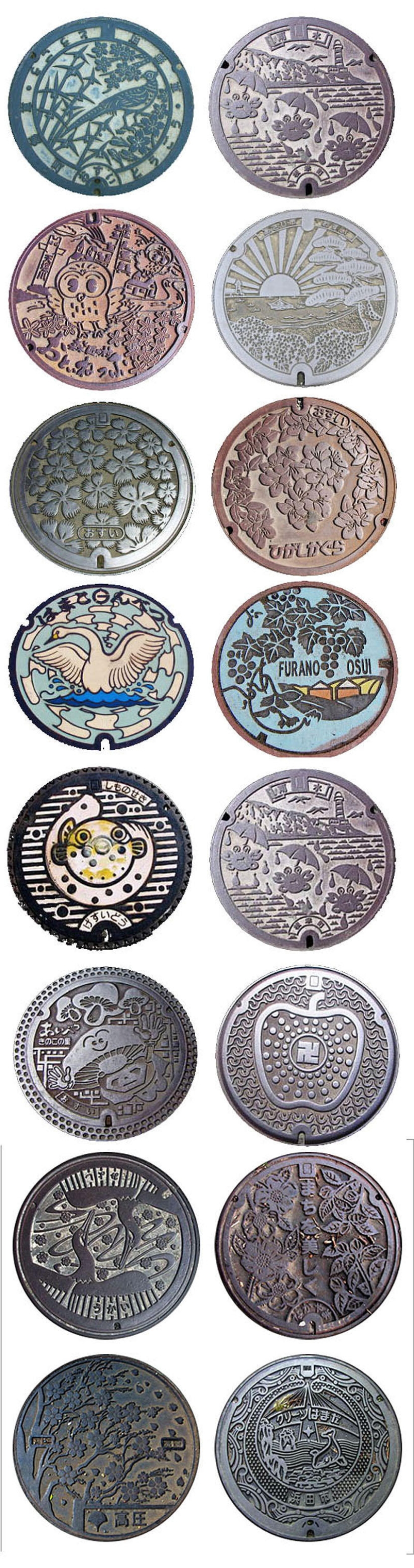 Hatches from different countries of the world Hatches from different countries of the world