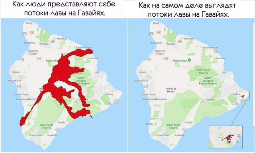 Hawaii is burning with blue flames: the eruption of the Kilauea volcano is gaining momentum