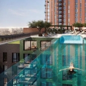 High dive: The world's first sky pool is being built in London