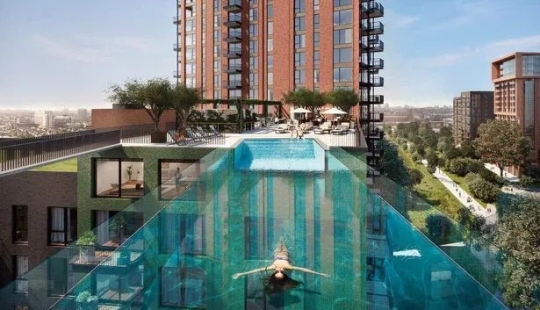 High dive: The world's first sky pool is being built in London