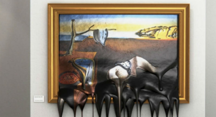 Hot Art: what do famous paintings look like, "drained" on the floor