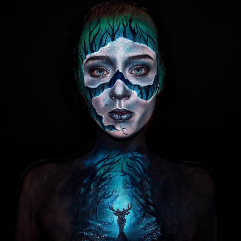 How an 18-year-old girl turns herself into a monster