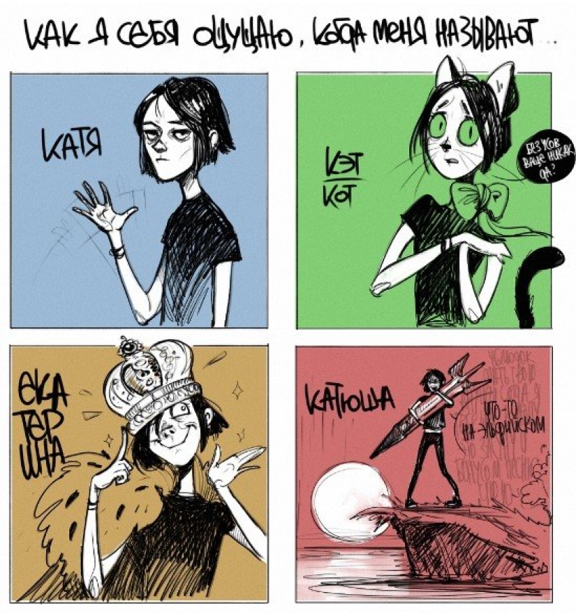 How different forms of names feel: artists' challenge